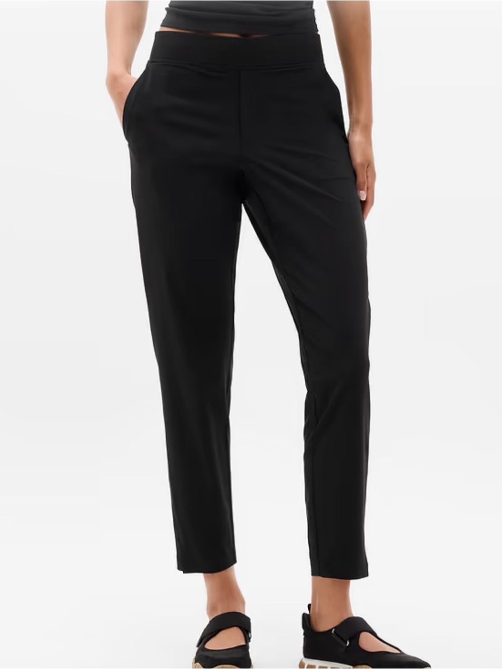Athleta Brooklyn Mid Rise Ankle Pants Black